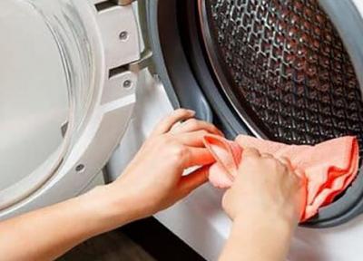 نحوه تمیز کردن لاستیک در ماشین لباسشویی